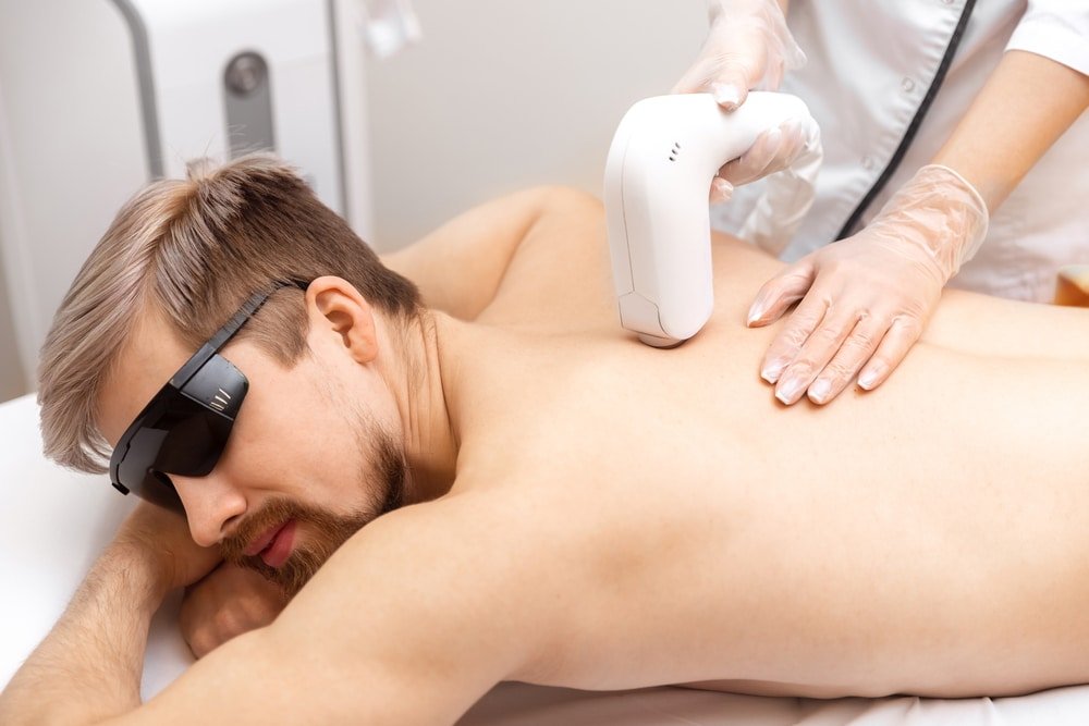 Hair,Removal,Cosmetology,Procedure,From,Men,Back,Laser,Epilation,Studio.