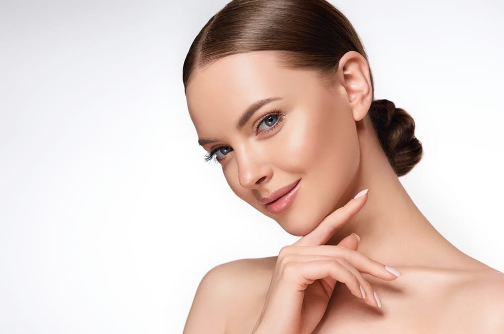 Beautiful,Young,Woman,With,Clean,Fresh,Skin,On,Face,.