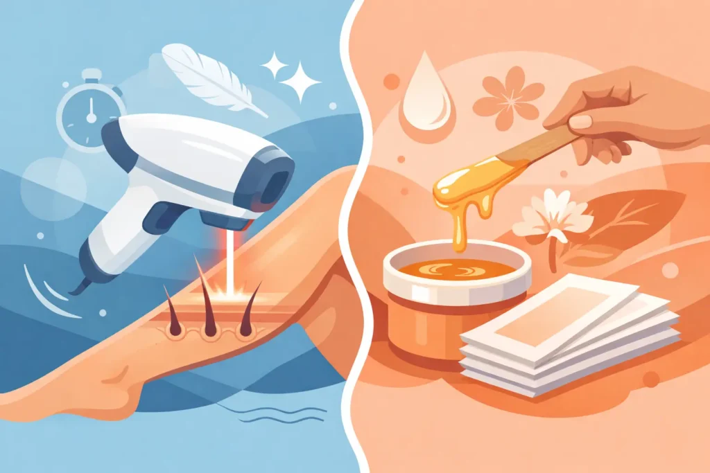 Laserontharing versus waxen: voordelen op rij