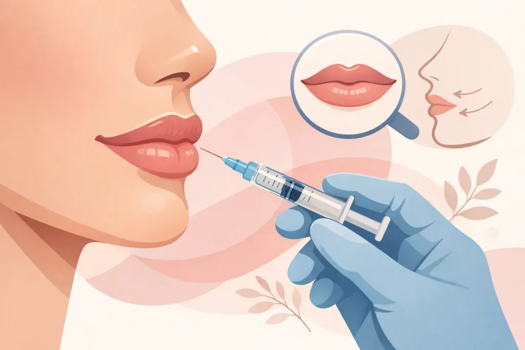 Subtiele lip filler aanpak voor natuurlijke lippen