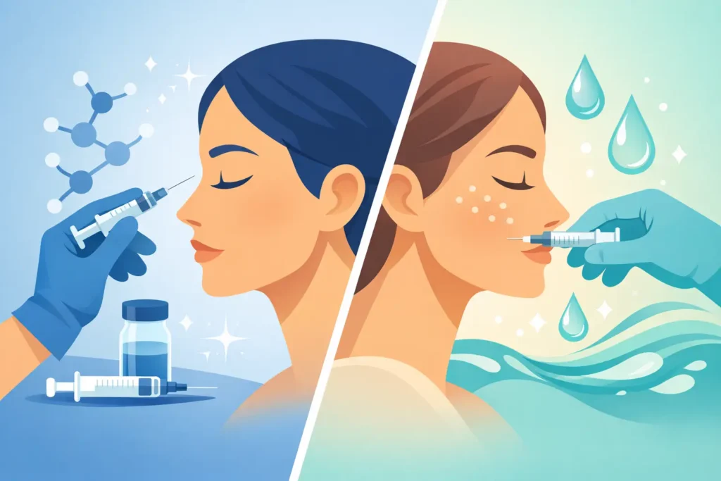 Botox versus skinbooster behandeling vergelijken