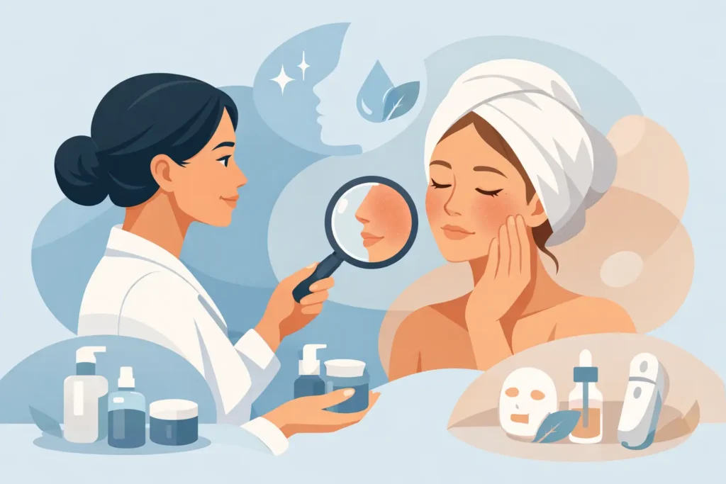 Facial treatment voor gevoelige huid kiezen