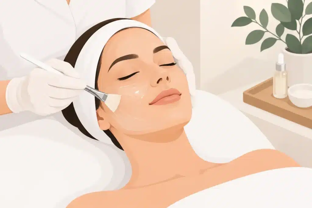 Facial of peeling voor een stralende huid